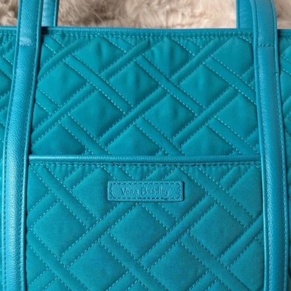 Vera Bradley Quilted Turquoise Tote Bag